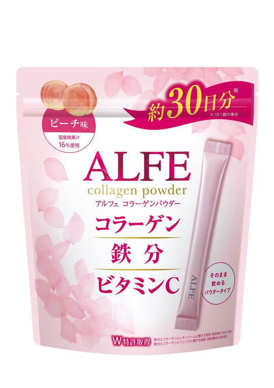 Taisho ALFE Collagen Powder 30 Bags Peach Flavor - WAFUU JAPAN