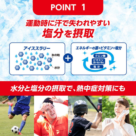 Taisho Lipovitan Ice Slurry Sports Salty Lychee Flavor Energy Drink 120g 30 Pack - WAFUU JAPAN
