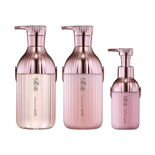 ReFa Milk Protein Treatment Shampoo Outbath treatment Set Pink