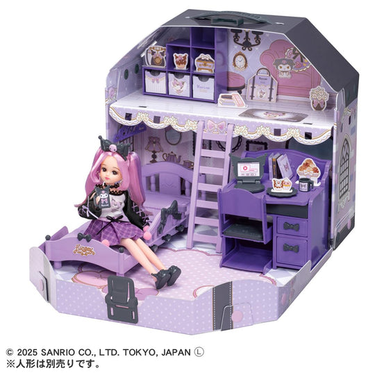 Takara Tomy Licca Doll Cool Kuromi Dress Up Toy for Kids Age 3 and Up - WAFUU JAPAN