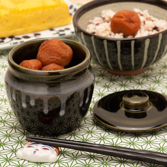 Tamaki Mini Storage Container Oribe 240ml Diameter 8 8cm Height 9 5cm T - 534939 - WAFUU JAPAN