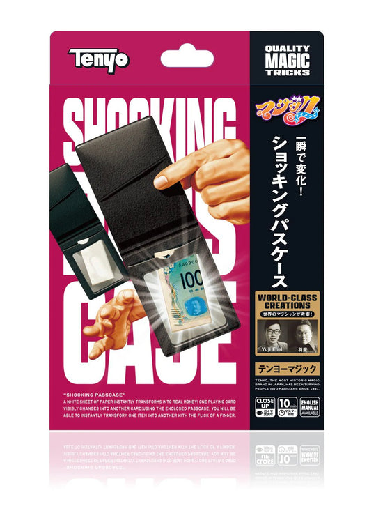 Tenyo Magic Shocking Pass Case Instant Change Trick Beginner Friendly Japan Made - WAFUU JAPAN