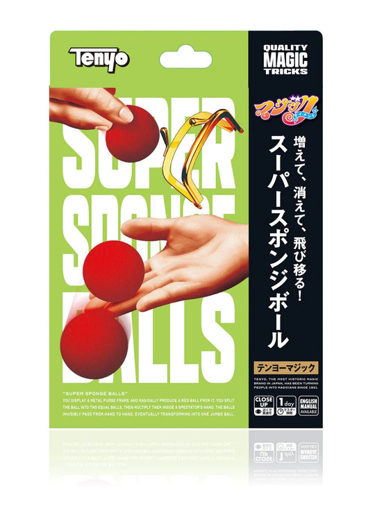 Tenyo Magic Super Sponge Ball Trick Set Beginner Friendly Easy Magic 6+ - WAFUU JAPAN