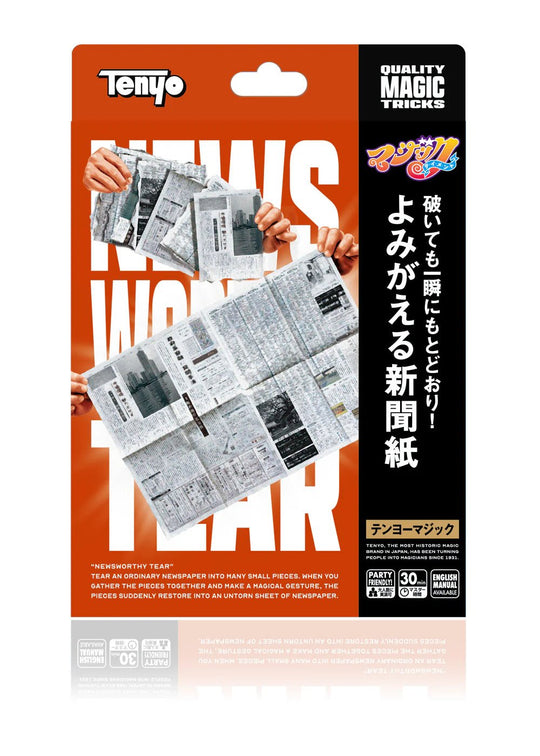 Tenyo Magic Trick Reviving Torn Newspaper Easy Illusion for Beginners Age 6+ - WAFUU JAPAN