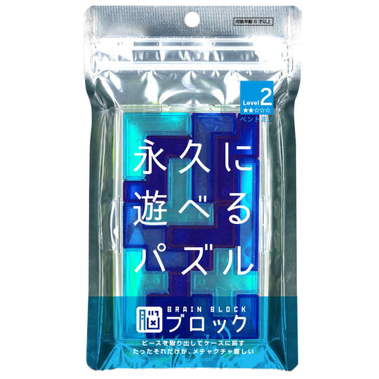 Tenyo Pentomino Brain Block Puzzle Level 2 Beginner to Intermediate TBB - 02 - WAFUU JAPAN
