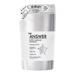 THE ANSWER Lamellar Refill Shampoo 320ml - Bergamot & Daphne Silicone - Free - WAFUU JAPAN