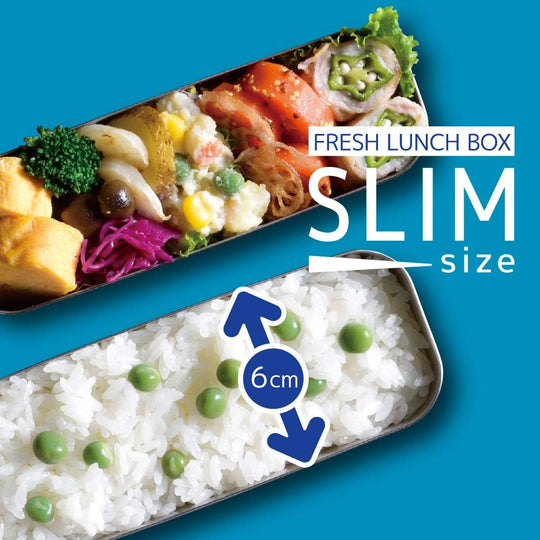 Thermos Fresh Lunch Box 2 - Tier Slim 635 ml Stainless Steel - WAFUU JAPAN