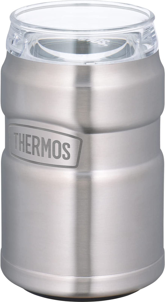 THERMOS Outdoor Vacuum Insulated Can Cooler 350ml 2 - Way Stainless Steel - WAFUU JAPAN