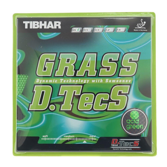 TIBHAR Table Tennis Rubber Glass D TecS BT007 Green OX for Men Women Junior - WAFUU JAPAN
