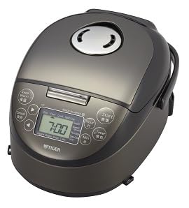 Tiger Rice cooker for overseas IH 3-cup 220V JPF-A55W KZ (Satin Black) Made in Japan