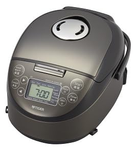 Tiger Rice cooker for overseas IH 3-cup 220V JPF-A55W KZ (Satin Black) Made in Japan - WAFUU JAPAN