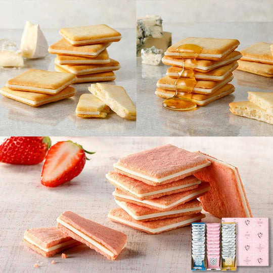 Tokyo Milk Cheese Factory Cookie Assortment Strawberry and Mascarpone 30 Pieces - WAFUU JAPAN