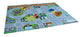Toyco Thảm chơi bản đồ đường phố khổ lớn, kèm 3 xe mini Drive Map 120 x 83 cm