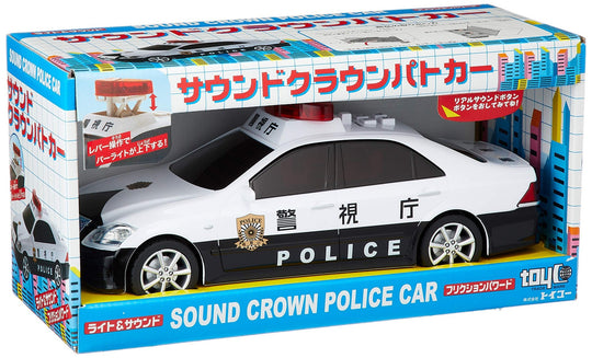 Toyco Sound & Friction Crown Police Car - WAFUU JAPAN