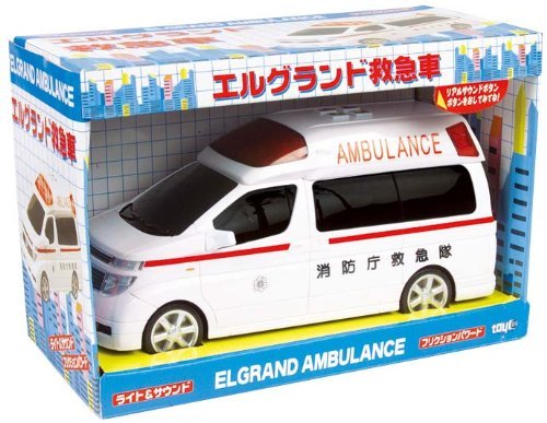 Toyco Sound & Friction Elgrand Japanese Ambulance - WAFUU JAPAN