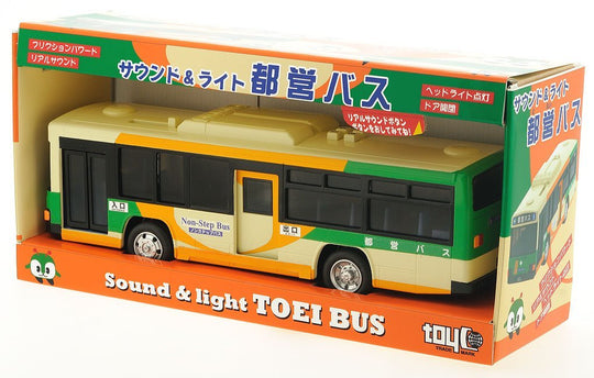 Toyco Toei Bus Toy Vehicle with Sound & Lights - WAFUU JAPAN