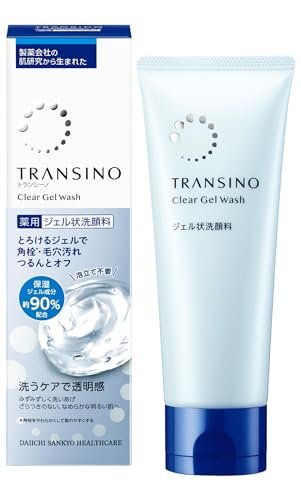 Transino Clear Gel Wash Vitamin C Formula for Blemish Pore Care 110g - WAFUU JAPAN