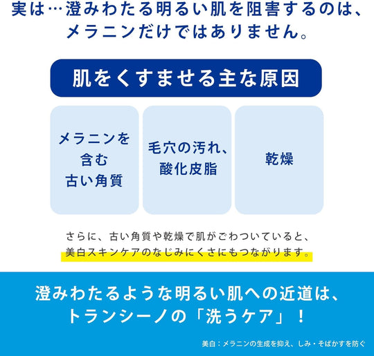 Transino Medicated Clear Wash EX Facial Cleanser with Tranexamic Acid 100g Sample - WAFUU JAPAN