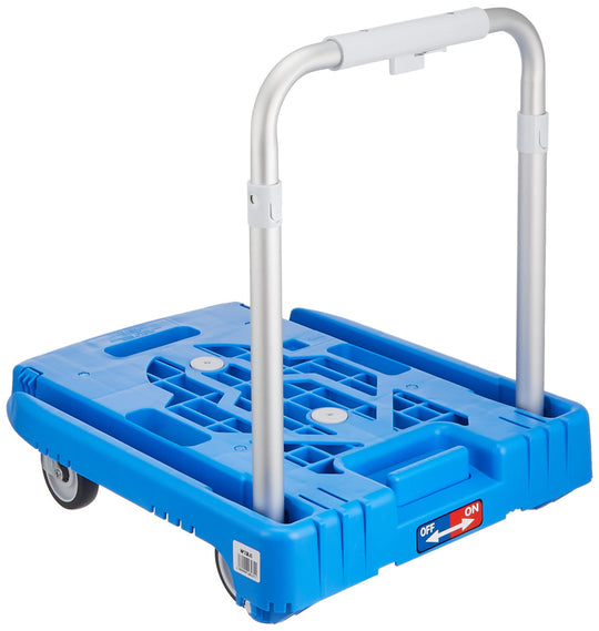 TRUSCO Kartio Weego Idle Carrier Low - Noise G Casters Blue with Brake (WP - 2G - B - JS) - WAFUU JAPAN
