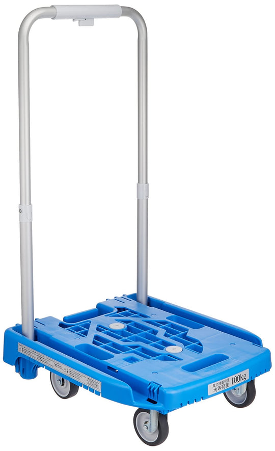 TRUSCO Kartio Weego Idle Carrier Low - Noise G Casters Blue with Brake (WP - 2G - B - JS) - WAFUU JAPAN