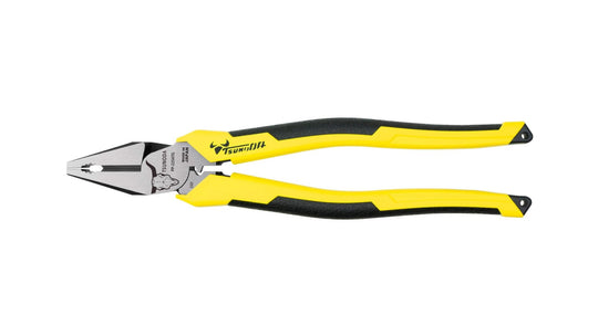 Tsunoda 225mm Offset Power Pliers with Crimper for Electrical Work (PP - 225ATG) - WAFUU JAPAN