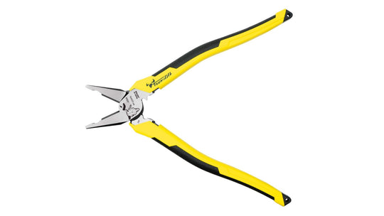 Tsunoda 225mm Offset Power Pliers with Crimper for Electrical Work (PP - 225ATG) - WAFUU JAPAN