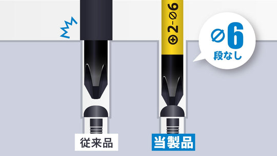 Tsunoda Insulated Slim - Shank Non - Stepped Phillips Screwdriver 2×100mm SZD - P2100 - WAFUU JAPAN