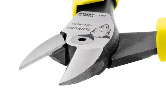 Tsunoda Power Hard - Wire Offset Nippers for Electrical Work 200mm PKN - 200TG - WAFUU JAPAN