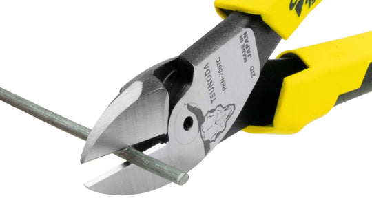 Tsunoda Power Hard - Wire Offset Nippers for Electrical Work 200mm PKN - 200TG - WAFUU JAPAN