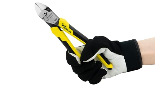 Tsunoda Power Hard - Wire Offset Nippers for Electrical Work 200mm PKN - 200TG - WAFUU JAPAN