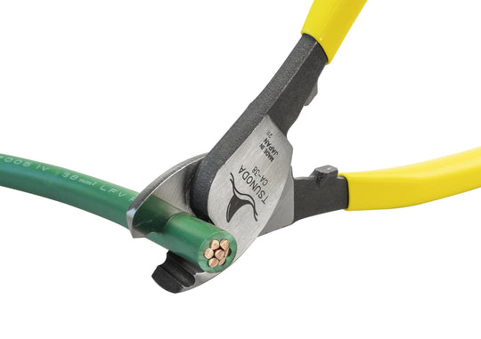 Tsunoda Yellow Shark 38 Cable Cutter CA - 38 220mm for copper IV up to 38 mm² - WAFUU JAPAN
