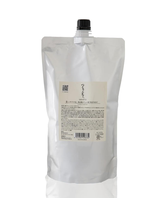 Tsururincho Smooth & Lightweight Hair Treatment for Damaged Curly and Bleached Hair 1000g - WAFUU JAPAN