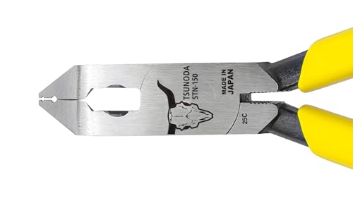 Tusnoda 150mm Angled Staple Nipper STN - 150 for φ1 6mm Wire (Japan) - WAFUU JAPAN