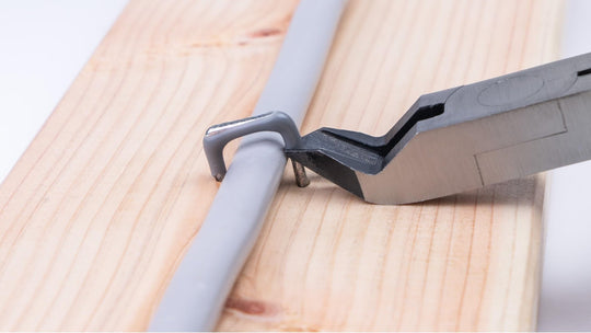 Tusnoda 150mm Angled Staple Nipper STN - 150 for φ1 6mm Wire (Japan) - WAFUU JAPAN