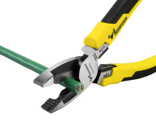 Tusnoda 200mm VA pliers — 3 functions; cuts VVF copper & antenna wire - WAFUU JAPAN