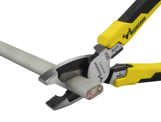 Tusnoda 200mm VA pliers — 3 functions; cuts VVF copper & antenna wire - WAFUU JAPAN