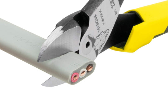 Tusnoda Thin - Blade Offset Nipper for VVF 2 6mm×3 - core 200mm (PUN - 200TG) - WAFUU JAPAN