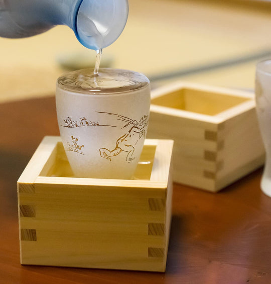 Umezawa Hinoki 1 - Gassu Masu Japanese Wooden Measuring Cup Made in Japan - WAFUU JAPAN