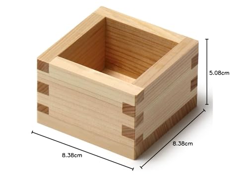 Umezawa Hinoki 1 - Gassu Masu Japanese Wooden Measuring Cup Made in Japan - WAFUU JAPAN