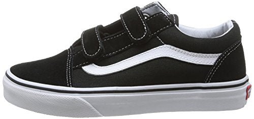 Vans Kids Old Skool V Unisex Shoe VN000VHE6BT1 Black True White 21 cm - WAFUU JAPAN