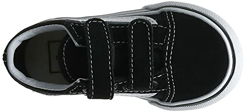 Vans Kids Old Skool V Unisex Shoe VN000VHE6BT1 Black True White 21 cm - WAFUU JAPAN