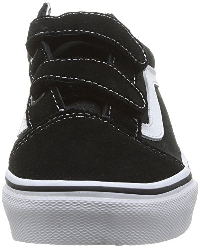 Vans Kids Old Skool V Unisex Shoe VN000VHE6BT1 Black True White 21 cm - WAFUU JAPAN
