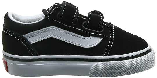 Vans Kids Old Skool V Unisex Shoe VN000VHE6BT1 Black True White 21 cm - WAFUU JAPAN