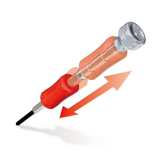 VESSEL 6 - Piece Precision Screwdriver Set: +0 +00 - 0 9 - 1 2 - 1 8 - 2 3 (TD - 56) - WAFUU JAPAN
