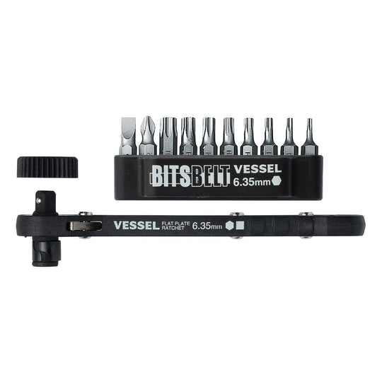 VESSEL Torx slim ratchet screwdriver with 10 bits TX - 11 - WAFUU JAPAN