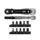 VESSEL Ultra-Thin Fine Mini Ratchet Screwdriver  Straight  with 10 Bits (TD-25)