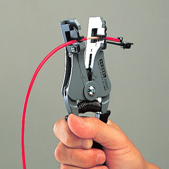 VESSEL Wire Stripper (Stranded C 3000C) — Electrician Exam Compliant Black - WAFUU JAPAN