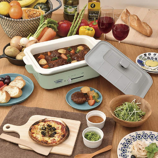 W11 SALE APIX Multi Hot Plate Retro Green (FSKP - 9919) AC100V - WAFUU JAPAN