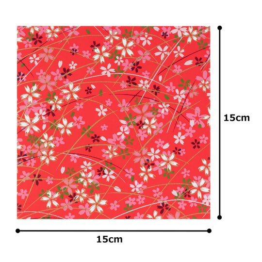Washi Kwasumi Hand - Dyed Kyoto Yuzen Chiyogami Paper 15cm 20 Patterns - WAFUU JAPAN