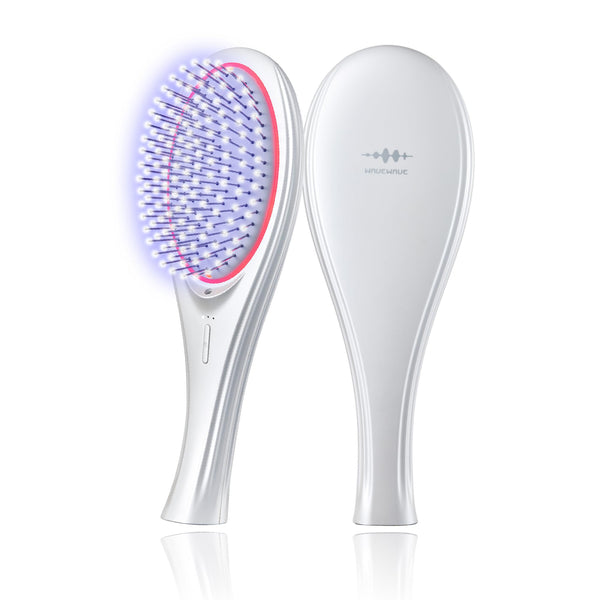 WAVEWAVE EMS Hair Brush Negative Ion Red LED Technology